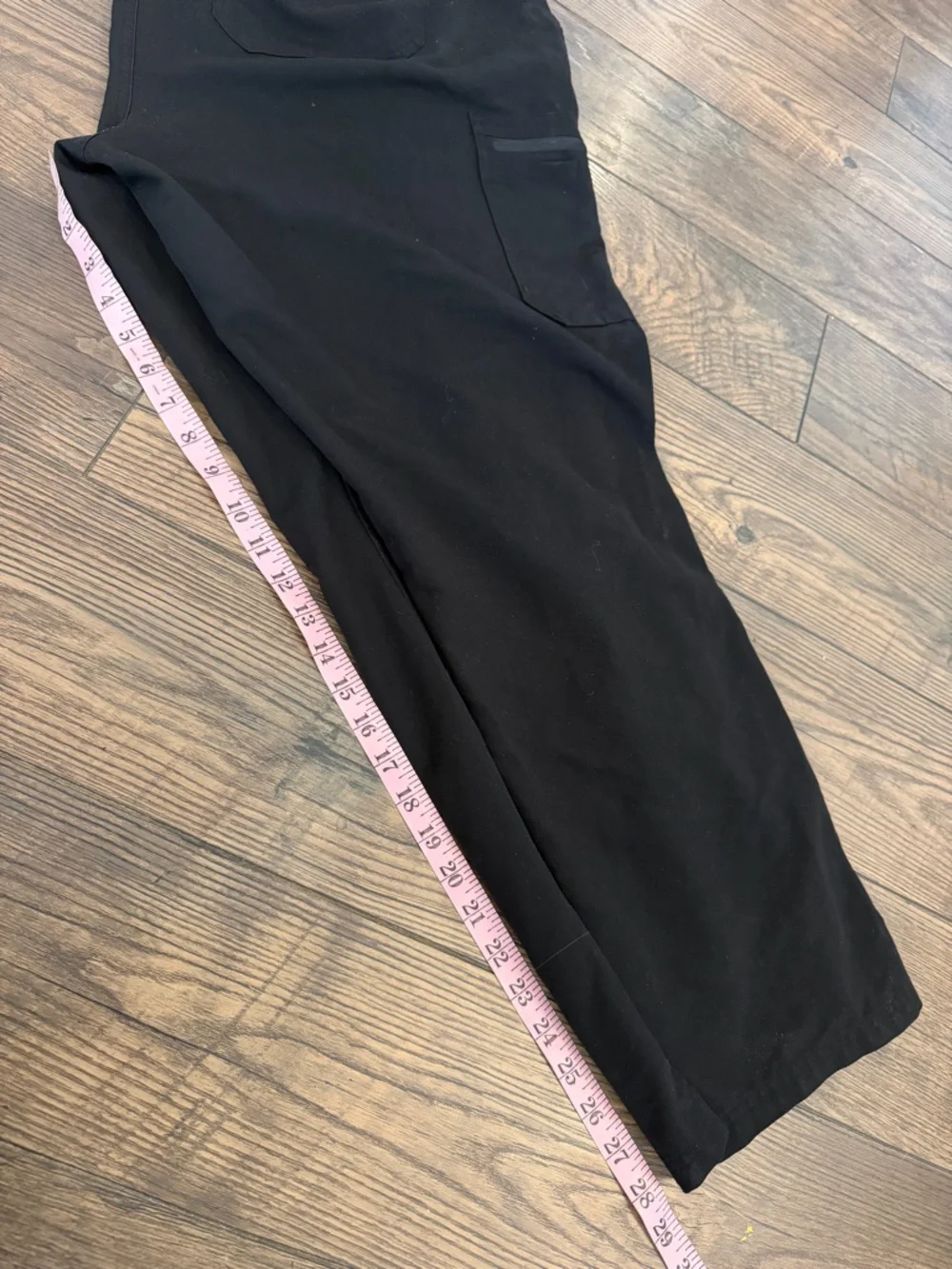 FIGS Technical Collection Black Scrub Pants Women 3XL Cargo Drawstring Straight
